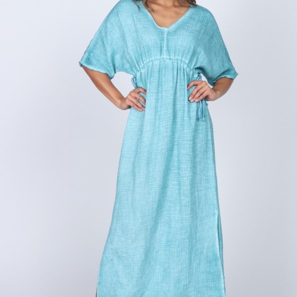 Maxi Dress-Marine Blue